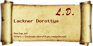 Lackner Dorottya névjegykártya