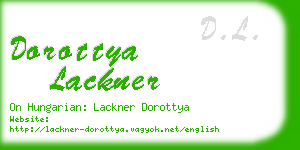 dorottya lackner business card